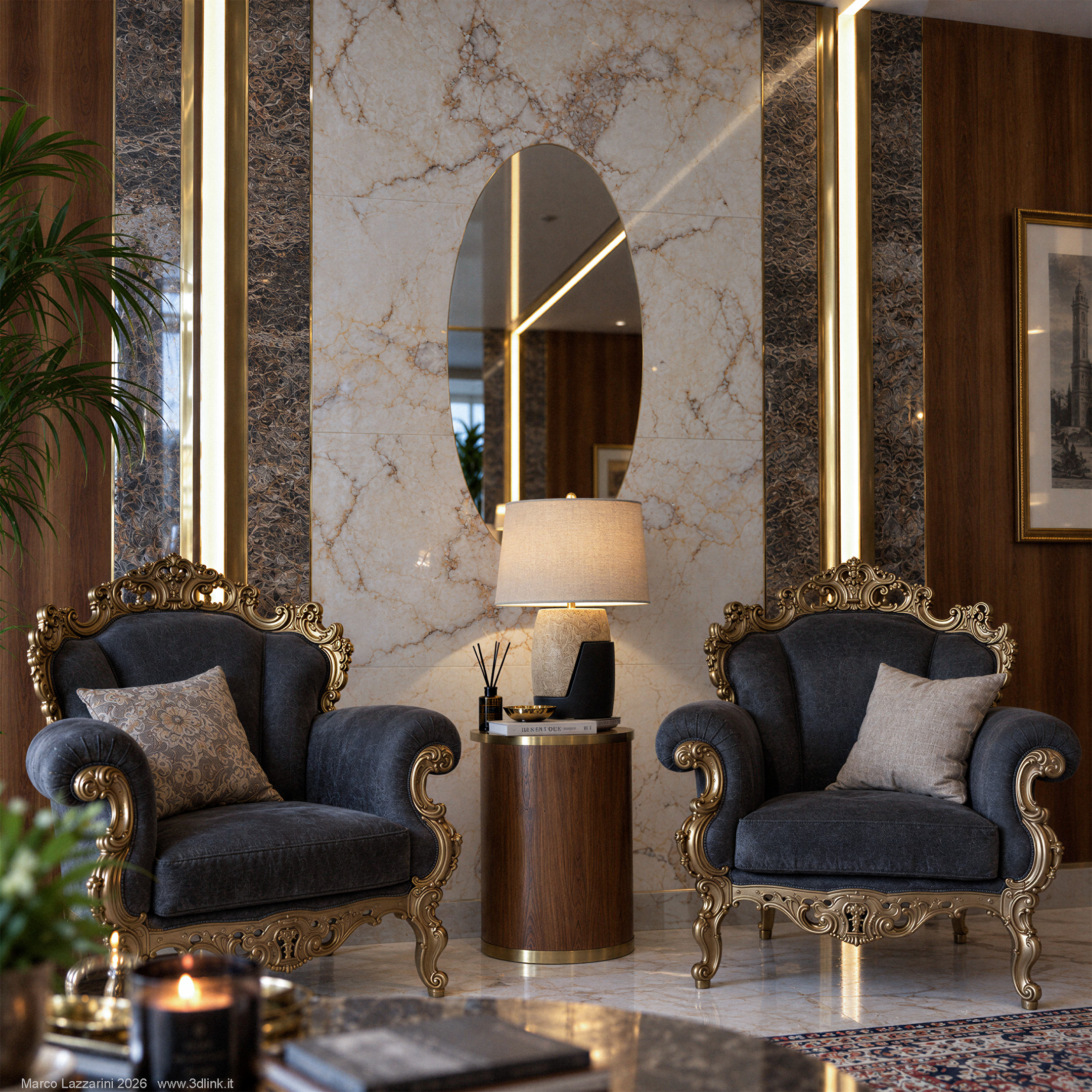 POLTRONE - Rendering 3D CGI di Marco Lazzarini