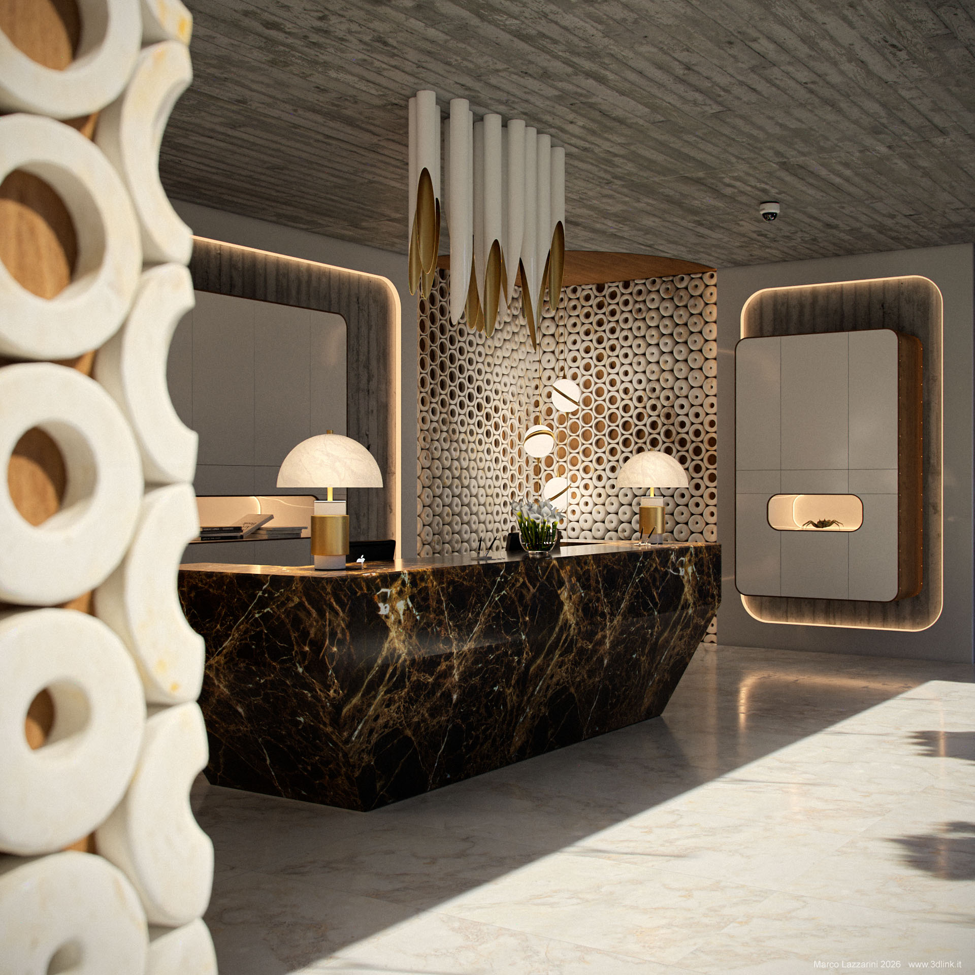 Reception - Rendering 3D CGI di Marco Lazzarini