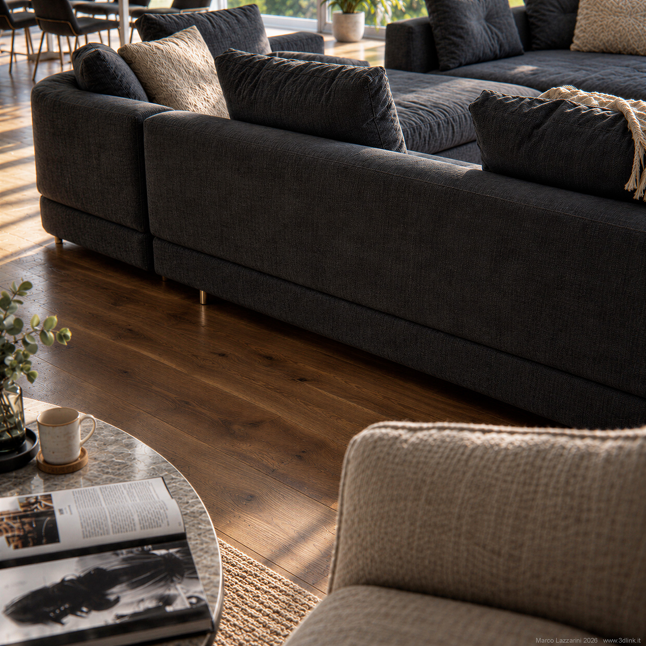Sofa - Rendering 3D CGI di Marco Lazzarini