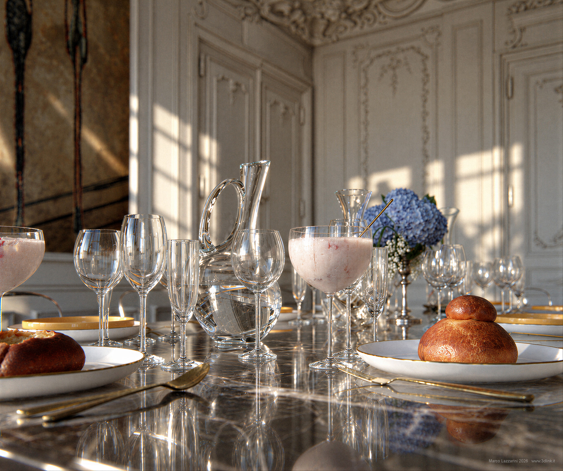 TavoloGost B2 - Rendering 3D CGI di Marco Lazzarini