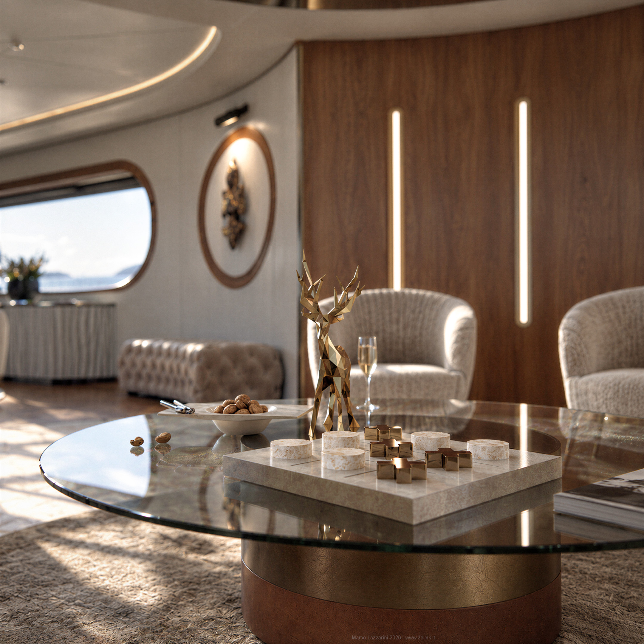 YachtSofia B - Rendering 3D CGI di Marco Lazzarini