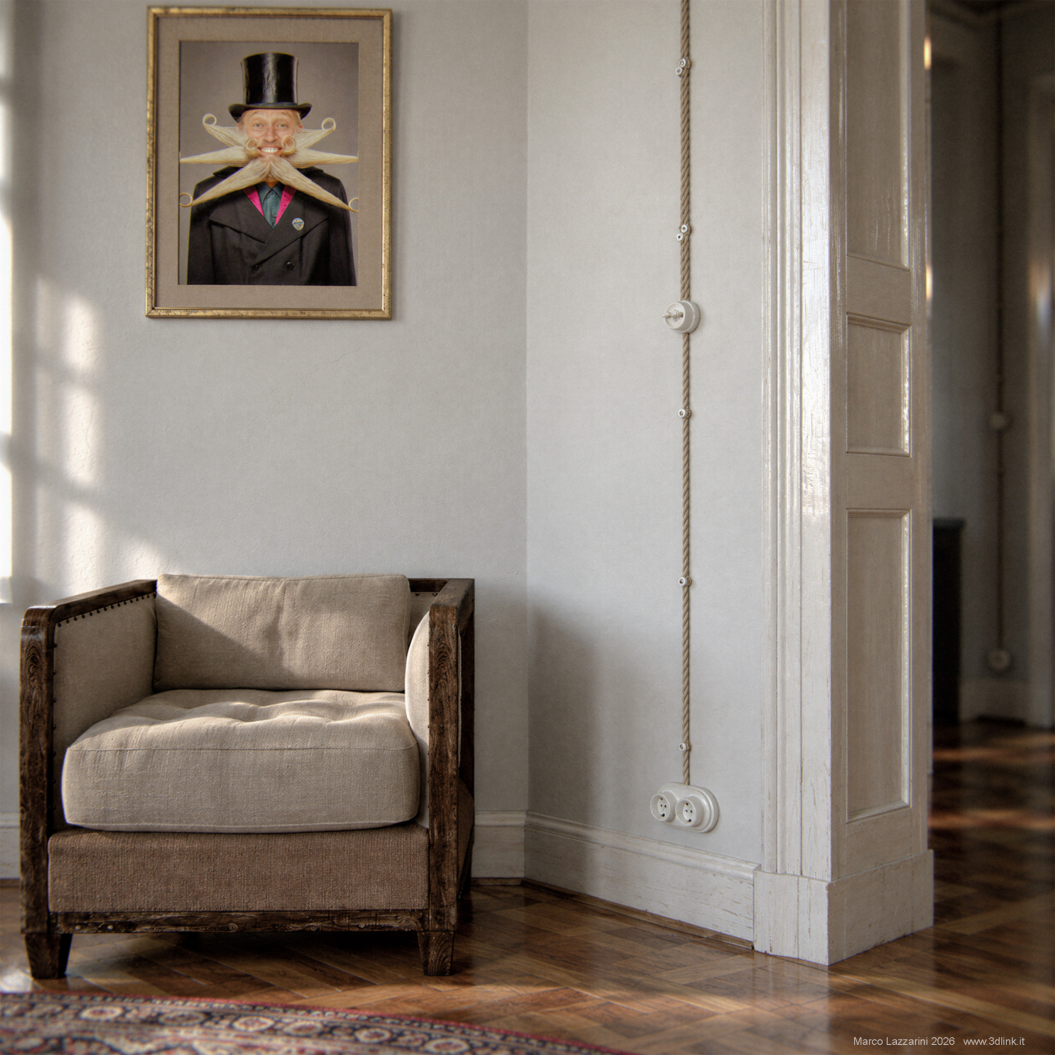 Appartamento Classico B - Rendering 3D CGI di Marco Lazzarini