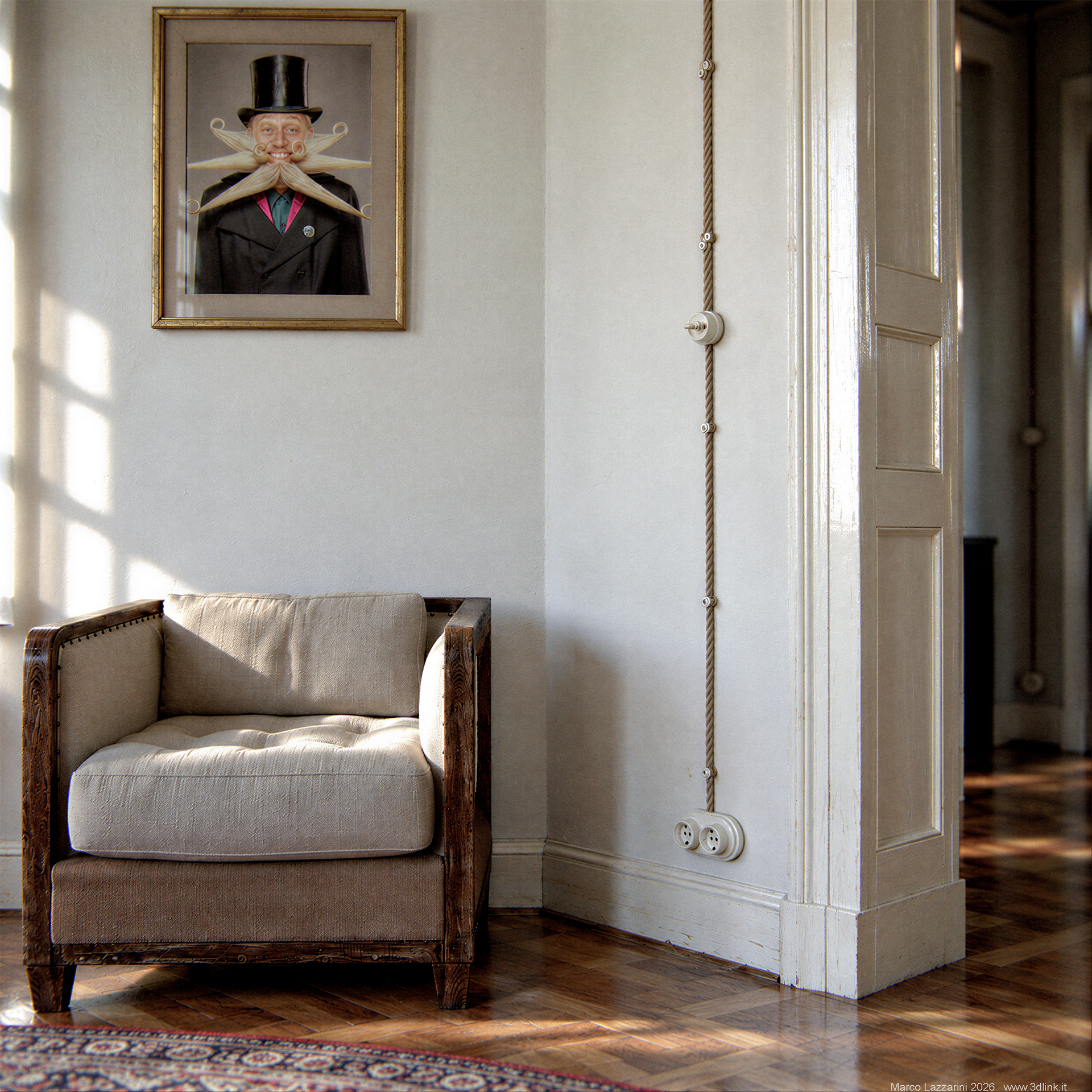 Appartamento Classico B2 - Rendering 3D CGI di Marco Lazzarini