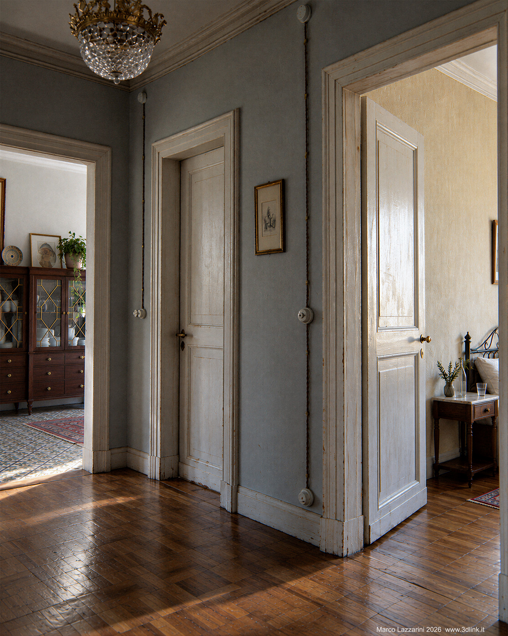 Appartamento Classico C - Rendering 3D CGI di Marco Lazzarini
