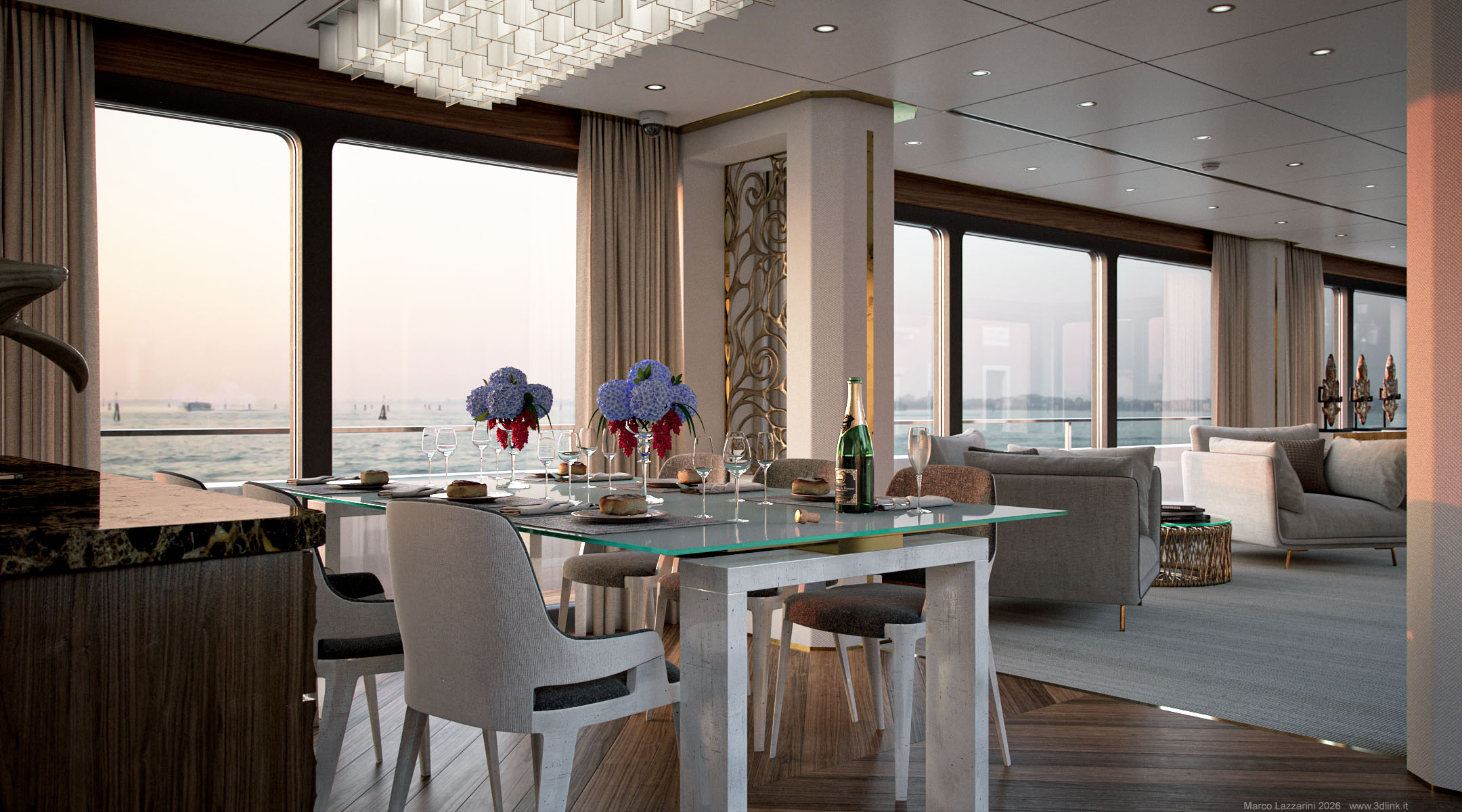 Rendering fotorealistico yacht - Marco Lazzarini 3D Artist